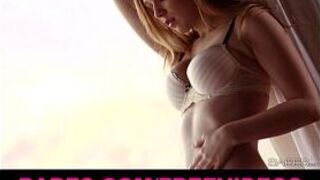 Big tit natural blonde rubs herself to a pulsing orgasm - porn video