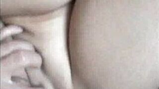 Cute Chubby Blonde Fucked on Bed - porn video