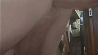 Hankeys on the machine long stroke good view - porn video