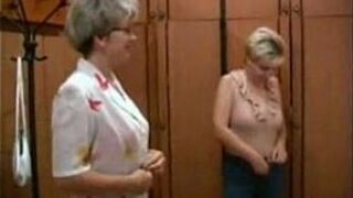 Mature lesbian sluts fucking in sauna - porn video