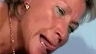 oma in stockings - porn video