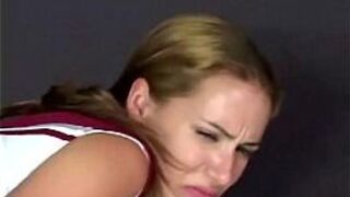 Pretty teen ass hand spanked - porn video