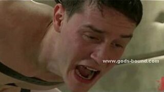 Young gay trainee pushed to the limit - porn video